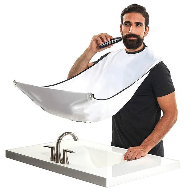 Beard Catcher Cape: Keep Your Shaving Area Tidy!