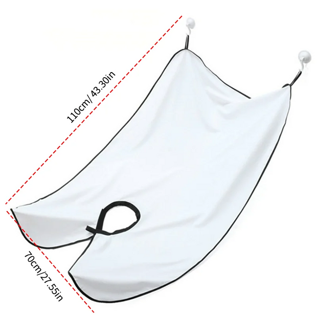 Beard Catcher Cape: Keep Your Shaving Area Tidy!