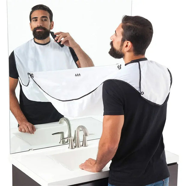 Beard Catcher Cape: Keep Your Shaving Area Tidy!